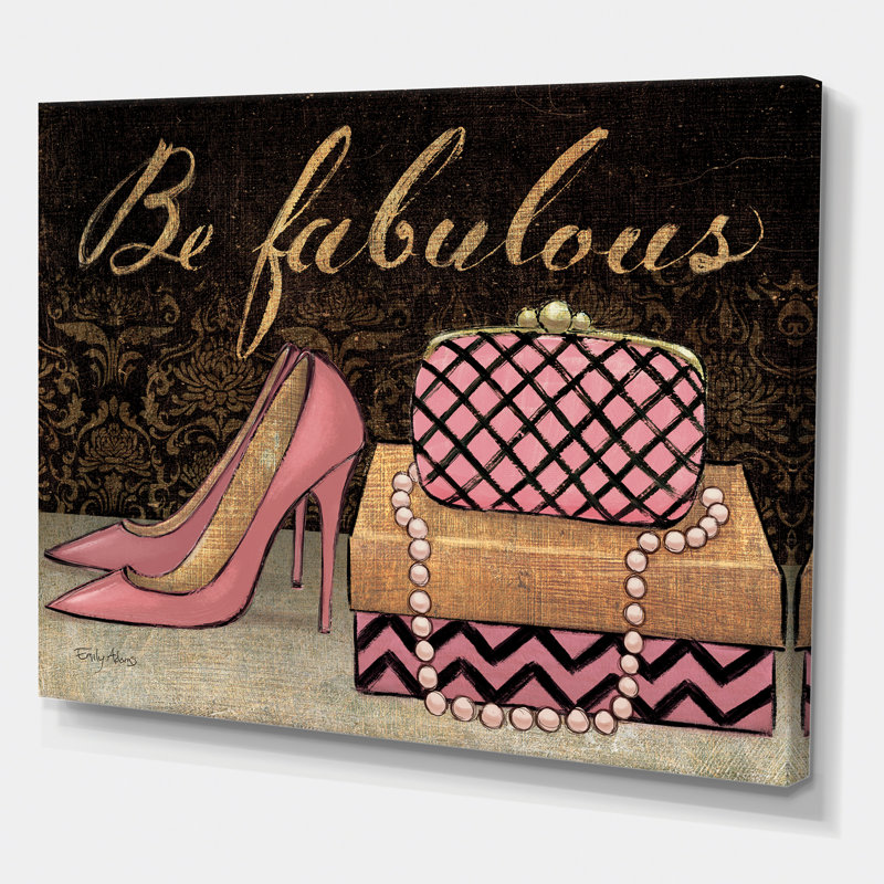 «Gold Fabulous Life Style III», impression sur toile tendue, H 12 po x l 20 po x p 1 po