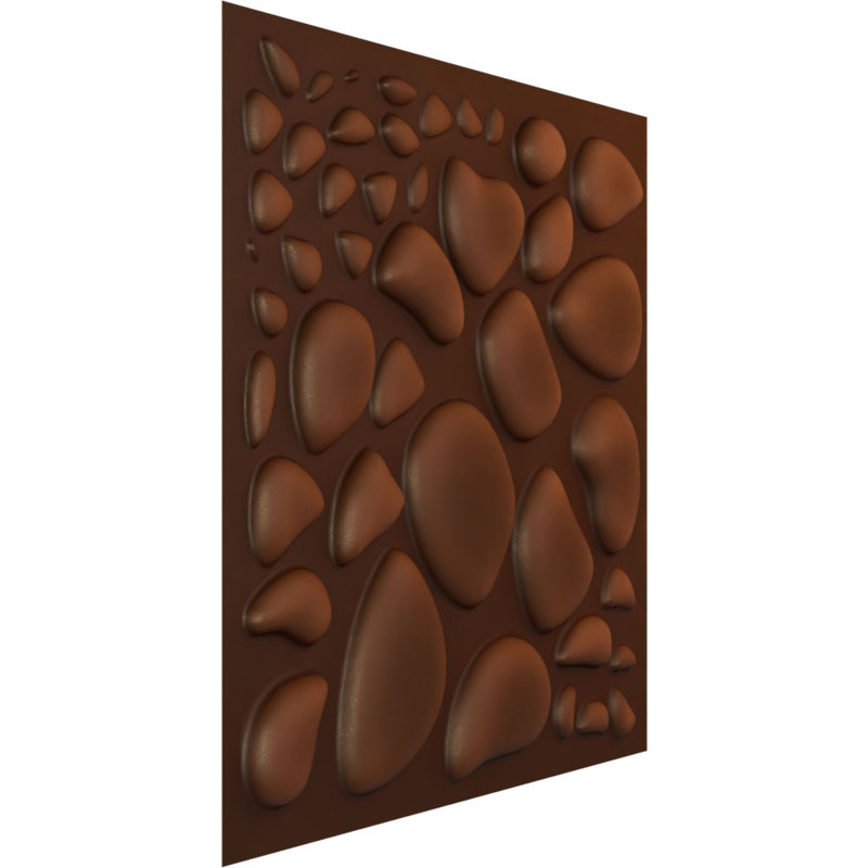Panneau mural décoratif Shale EnduraWall 3D, Rouille métallique vieillie universelle