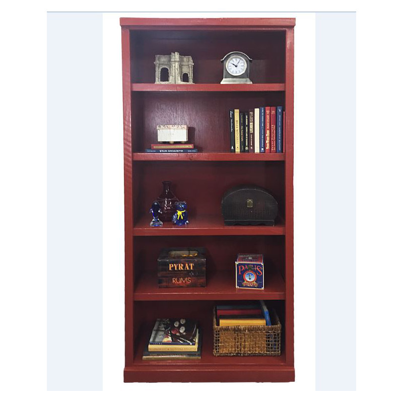 Irie Bookcase, Rustic Red