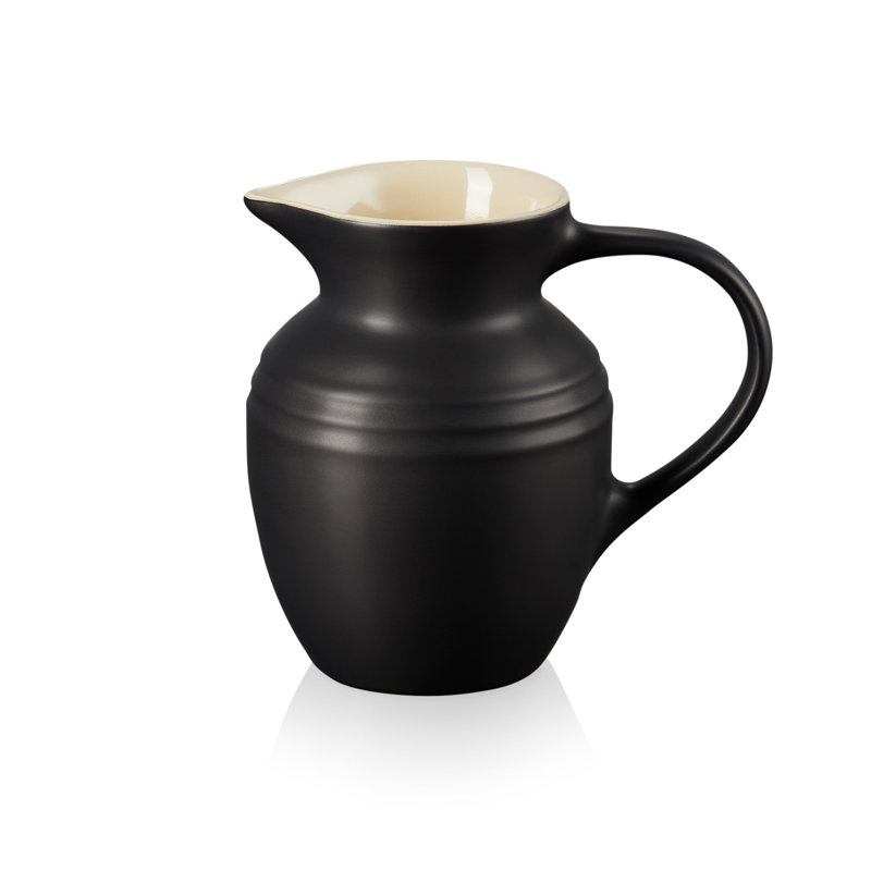 Le Creuset Stoneware Breakfast Jug, Satin Black