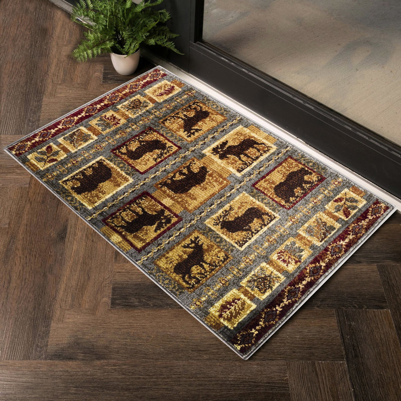 Tapis en polypropylène Nature's Nest, 2 pi 7 po X 3 po, bleu, teinté, pour les animaux domestiques et la décoration intérieure