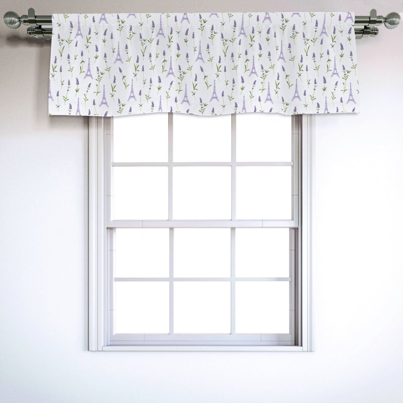 Sateen Ruffled Window Valance