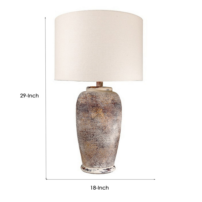 Lampe de table Howery, Rose/brun