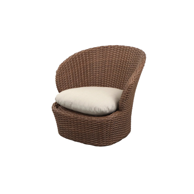 Coast Lounge Chair W/Swivel, Sand, Umber Brown