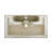 Voltaire Wide Rectangle Vessel Sink in Static Marble