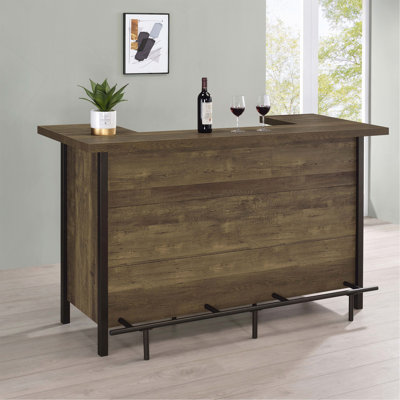 Bar maison rustique en chêne rustique