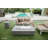 Hampton Natural Gas Fire Table Bundle Includes Burner Lid, Wind Guard, and Cover