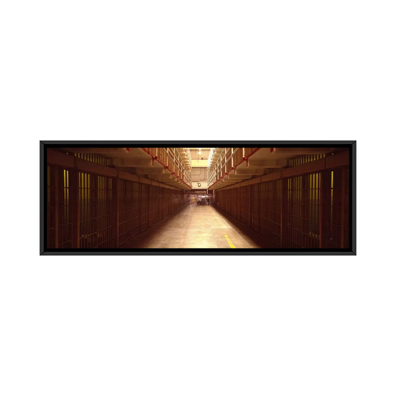 "bloc de cellules dans un prison, alcatraz island, san francisco, impression sur toile tendue california