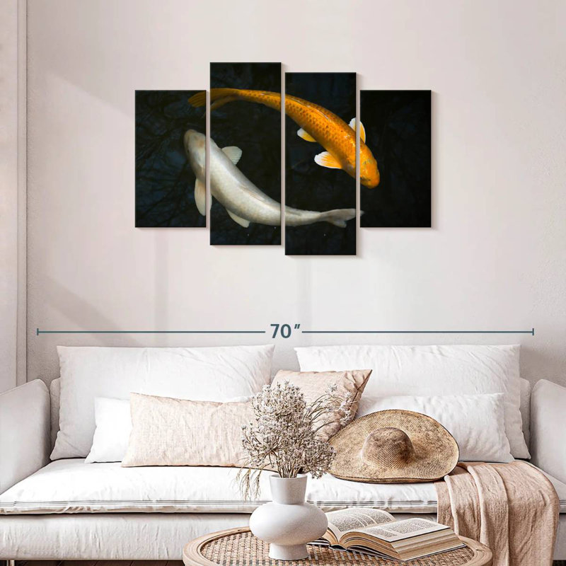 Silver And Gold Koi