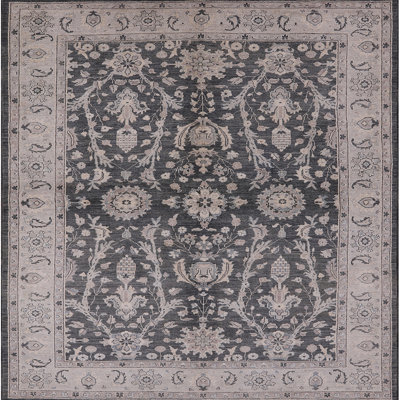Tapis oriental noir / beige Magar
