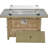 43" Rectangular Fire Pit Table With Glass Wind Guard, 60000 Propane Gas, Open Weave For Outdoor Patio Deck Garden - Orange & Mustard Yellow Table, , Guard Backyard-1120127117-1120127119