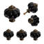6Pcs Pumpkin-shaped Ceramic Furniture Knobs