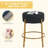 Modern 24" Tall Upholstered Bar Stools With Round Padded(Set of 6)-6918723