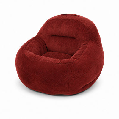 Corduroy Bean Bag Chair for Adults, 33.5"L x 33"W x 24"H Soft Floor Lounge Chair with Carry Handle and Non-Slip Bottom for Bedroom, Living Room, Apartment and Reading Corner