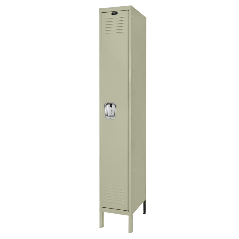 Casier haut de gamme Premium 1 niveau 1, Assemblé, H 66 po x l 12 po x P 18 po, Brun clair