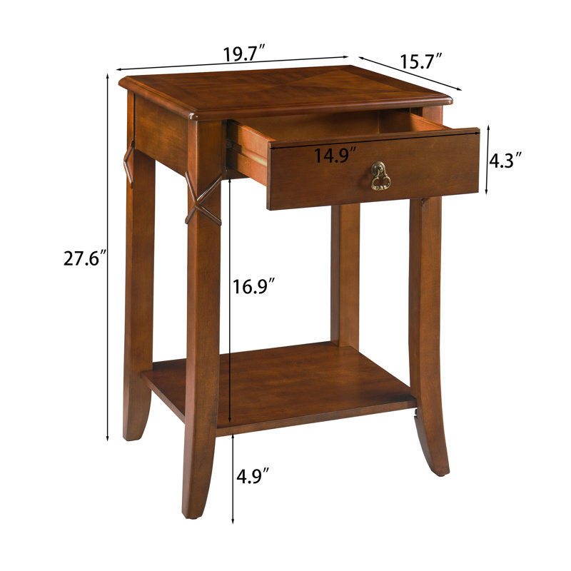 Suzuyo End Table With Drawer