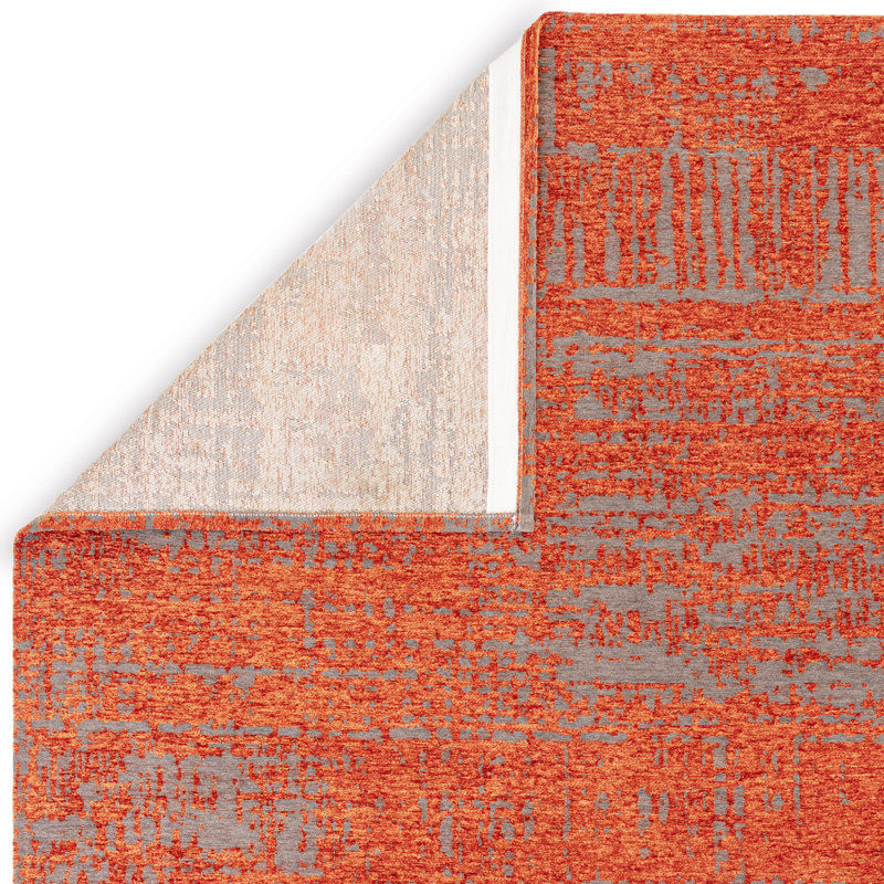 Agita Flatweave Marmalade Orange Rug, Rectangle 160 x 230cm