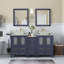  Ensemble de meuble-lavabo double 60 "avec miroir 60"-67116243