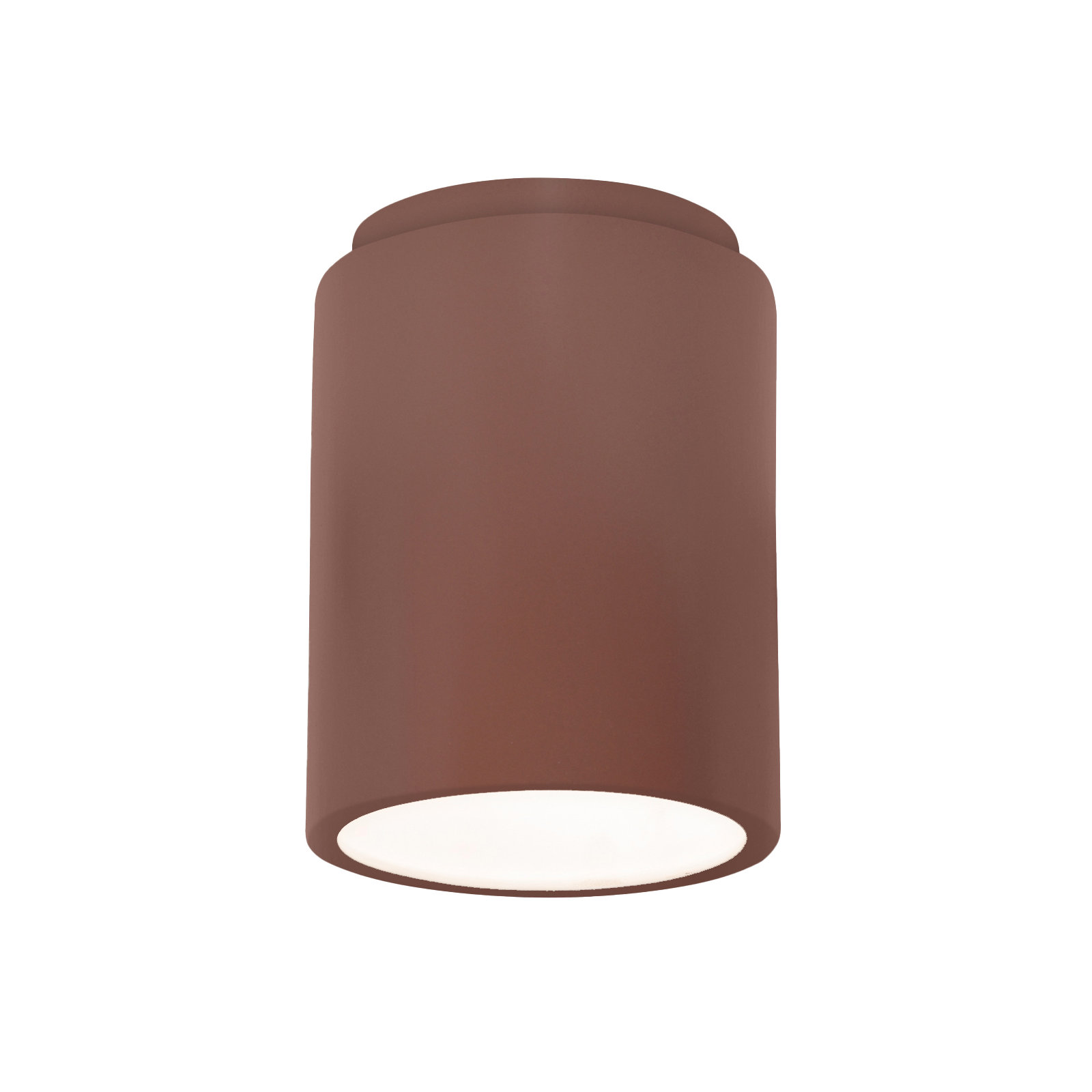 Sumatra Single Light Ceramic Flush Mount, Canyon Clay, LED (Integrated)