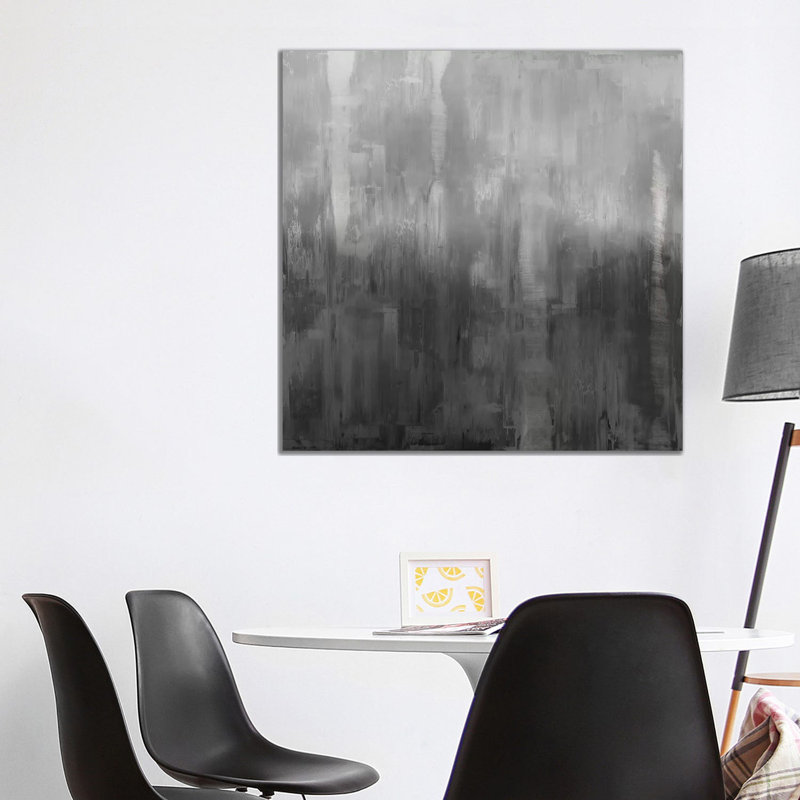 Gradation In Grey by Justin Turner - Wrapped Canvas Painting, 93.98 cm H x 93.98 cm W x 1.91 cm D