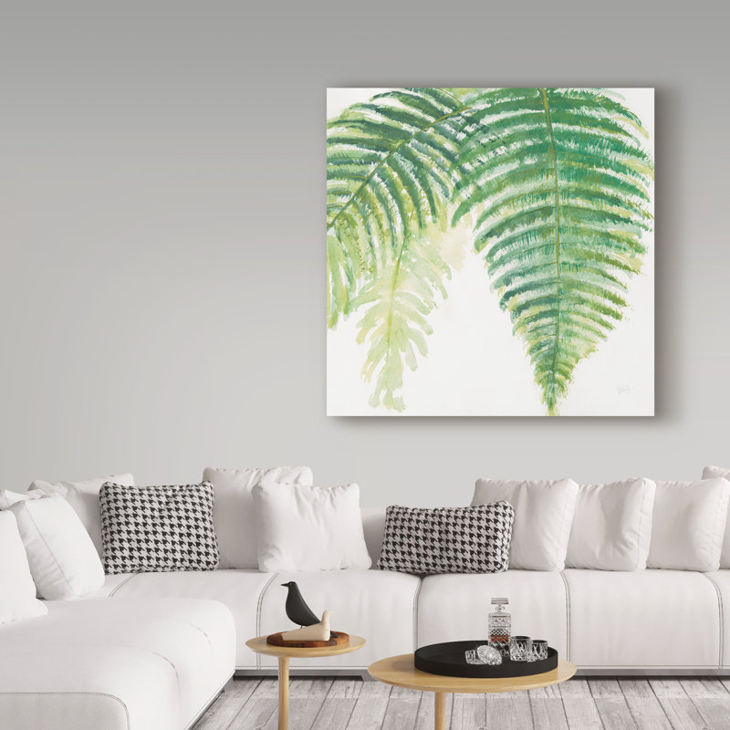 Ferns III Square by Chris Paschke - Wrapped Canvas Print, 14" H x 14" W x 2" D