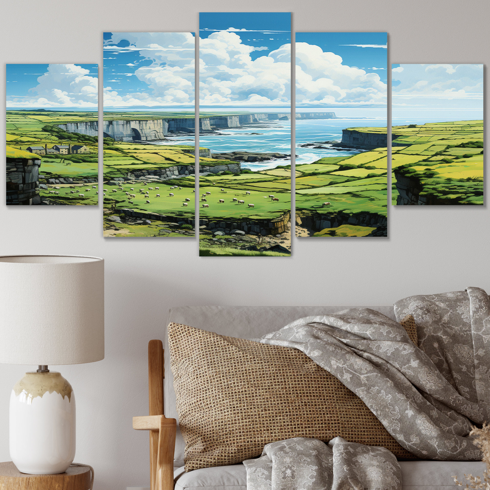 DesignArt Ireland Emerald Isle This IV Ireland Canvas Wall Art 5