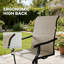 Ensemble de 2 chaises d'extérieur, chaises pivotantes-1005652573