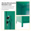 Armoire de rangement de table de chevet en métal de 26 po de haut avec verrou Katorra-1046670758