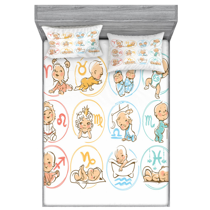 Microfiber Sheet Set, Full Sheet Set + Fitted Sheet + 2 Pillowcases