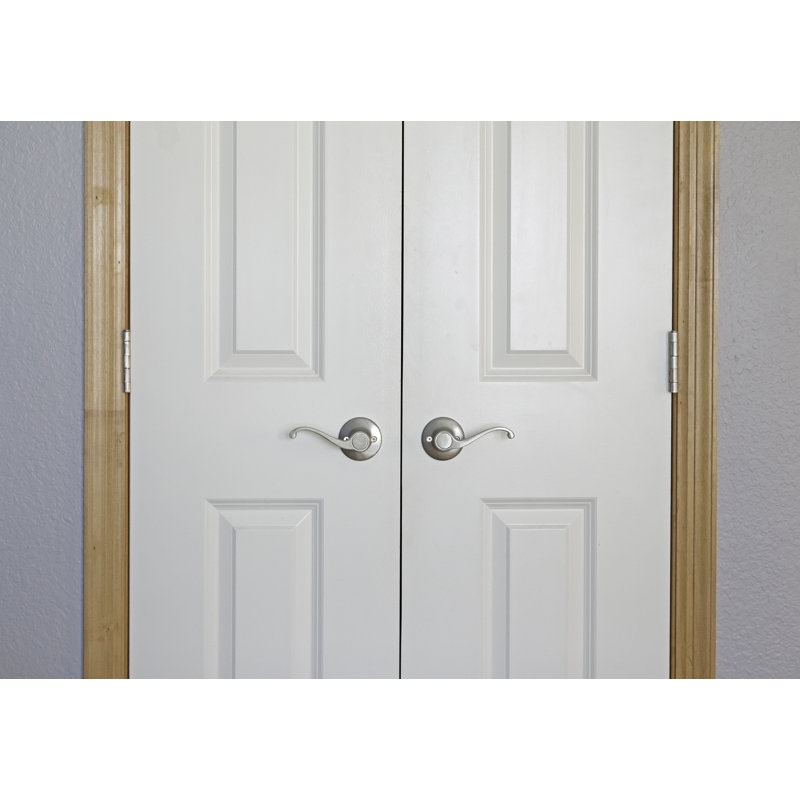 Ball Privacy Decorative Single Dummy Door Lever, Satin Nickel