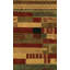 Chelsea Wool Abstract Area Rug in Green/Brown/Red-2097813776