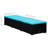 16" Long Single chaise with Cushions and Table-55050697