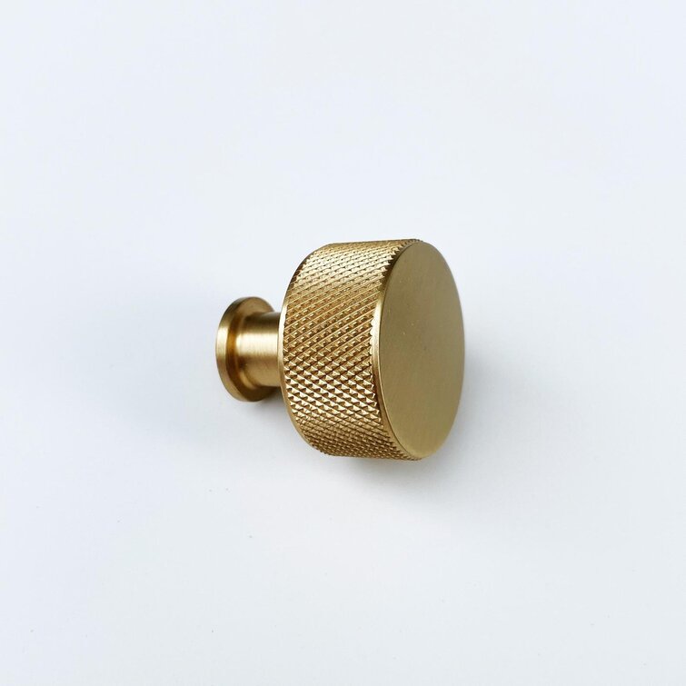 Solid Brass Knurled Cabinet Pulls Gold T Bar Knobs Drawer Knobs and Pulls