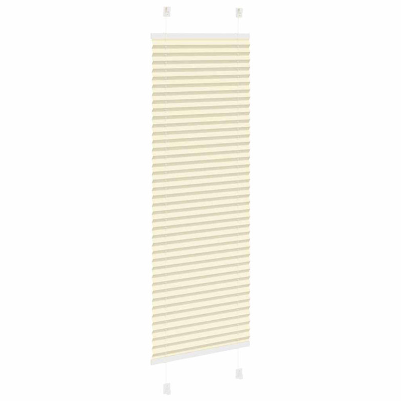 Room Darkening Pleated Shade, 45cmW x 100cmL, Cream