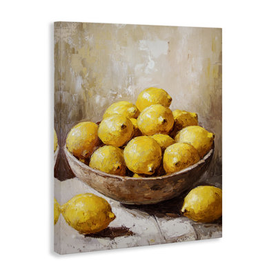"Bowl of Lemons Still Life", art mural par Franklyn Gregory