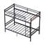 Lit superposé en métal avec rangement sous le lit. Chaque lit comporte 11 barres transversales et supporte un poids maximal de plus de 150 kg. Conception silencieuse - 198 x 105 x 160 cm - Métal - Monobloc - Lit superposé - Noir - Convertible