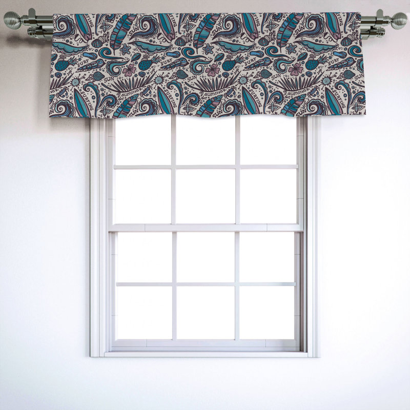 Sateen Ruffled Window Valance