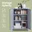 Armoire de rangement autoportante avec tablettes réglables H 31,4 po Laken-612822441