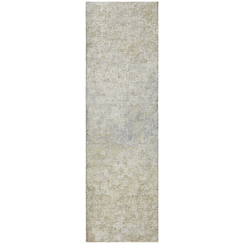 Premium Machine Washable Dream Shag  Abstract Clouds Rug, 2'3" x 7'6" Runner, Beige