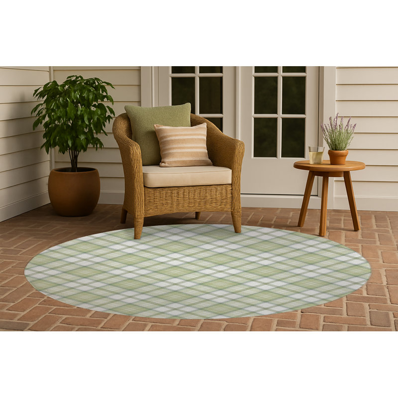 Tapis d'extérieur antidérapant Diamond, Rond 5 pi