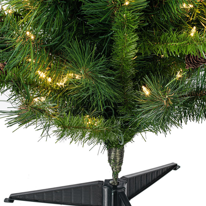 3' H Lighted Artificial Pine Christmas Tree