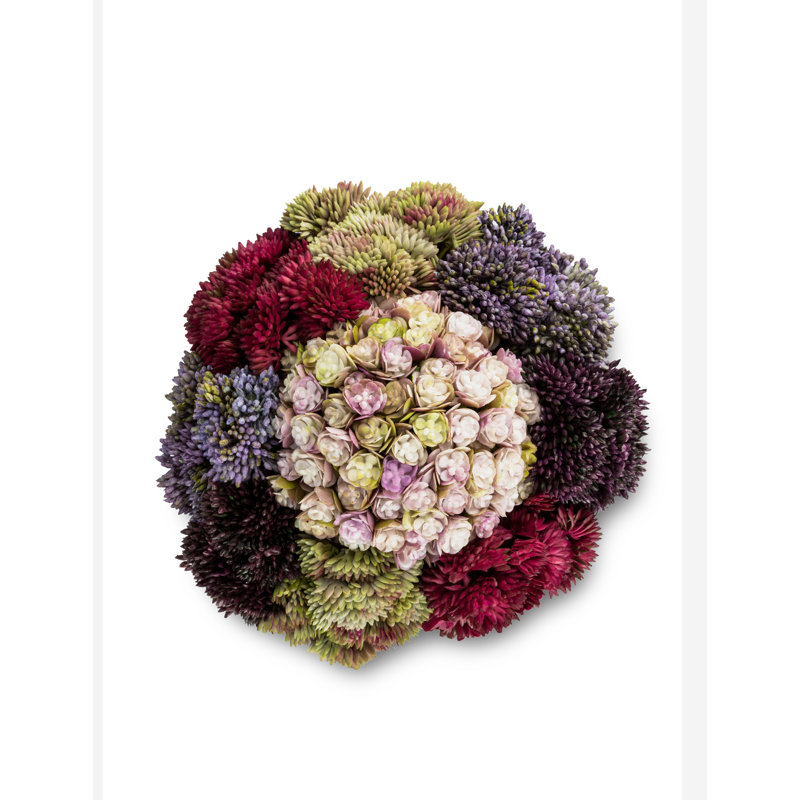 Elias Sedum Arrangement, Purrple/Red/Blue