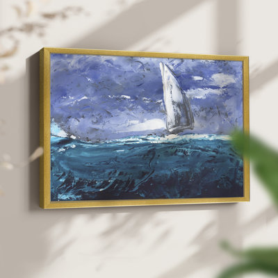 Sail Ho I -Framed Print - Restickable
