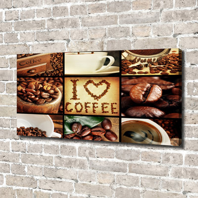 Coffee Collage - Wrapped Canvas Print