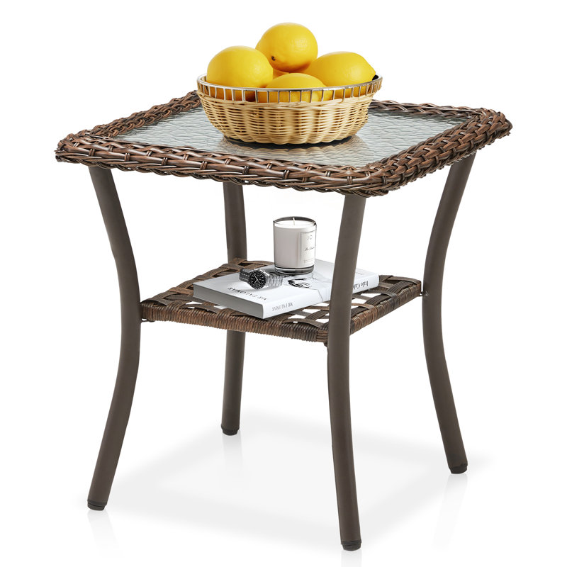 Patio Tables Wicker Side Table