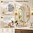 Modern Decorative Wall Mirror, Distortion-Free Glass, Rust-Resistant Frame, Easy Installation, Elegant Accent Mirror for Bathroom, Bedroom, Living Room & Entryway Home Décor-786049721-786049724
