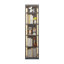 Armoire de rangement en métal à une seule porte en verre pour le rangement de cadres photo, de modèles et de meubles