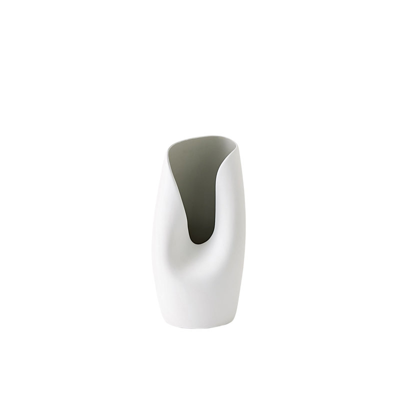 Avian Handmade Ceramic Table Vase, 15"H x 6.5" W x 8" D