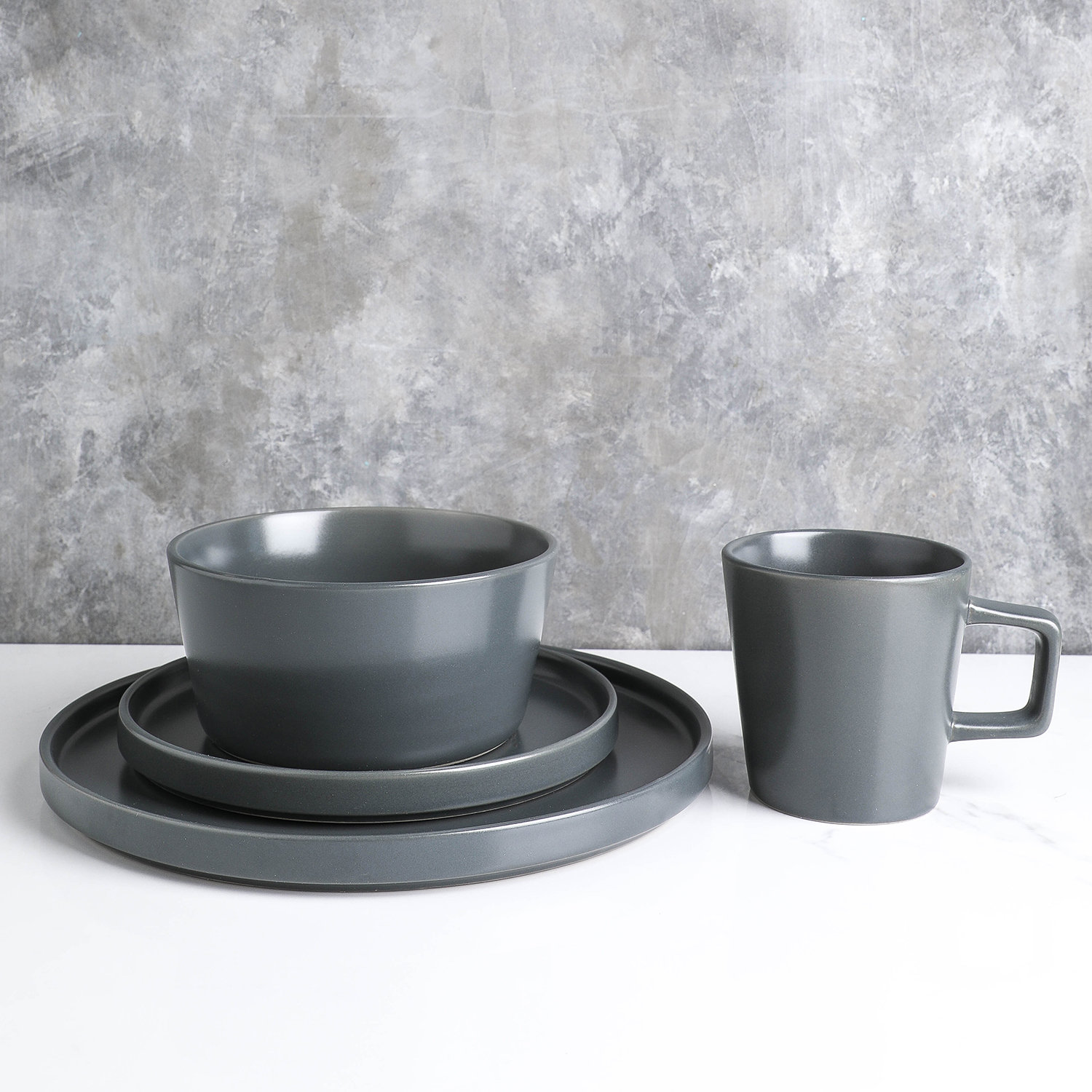 Celina Stoneware Dinnerware Set, Matt Gray, 32