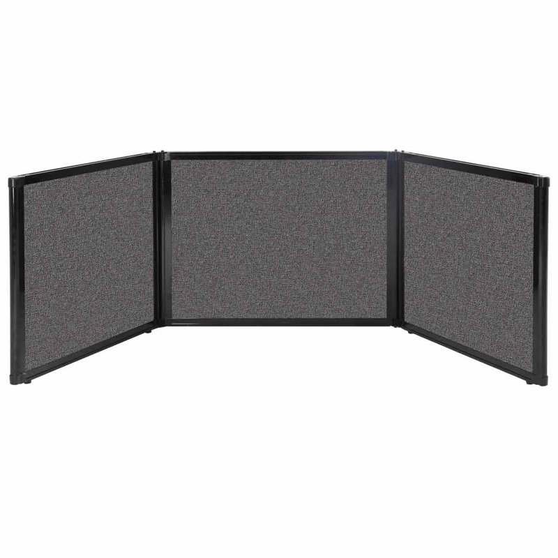 Présentoir sur plateau, 24 po x 99 po, Gris charbon